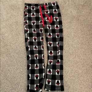 Minnie Mouse Fuzzy Pants